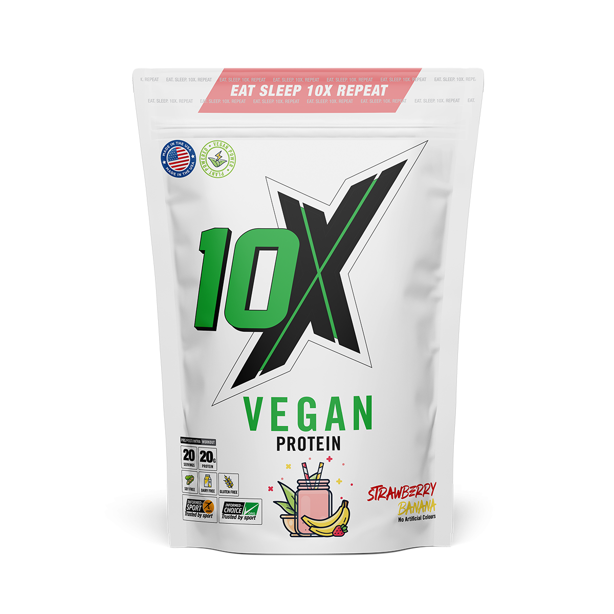 10X Athletic Vegan Protein 540g