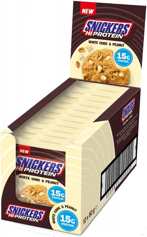 Snickers Protein Cookie 12x60g White Chocolate