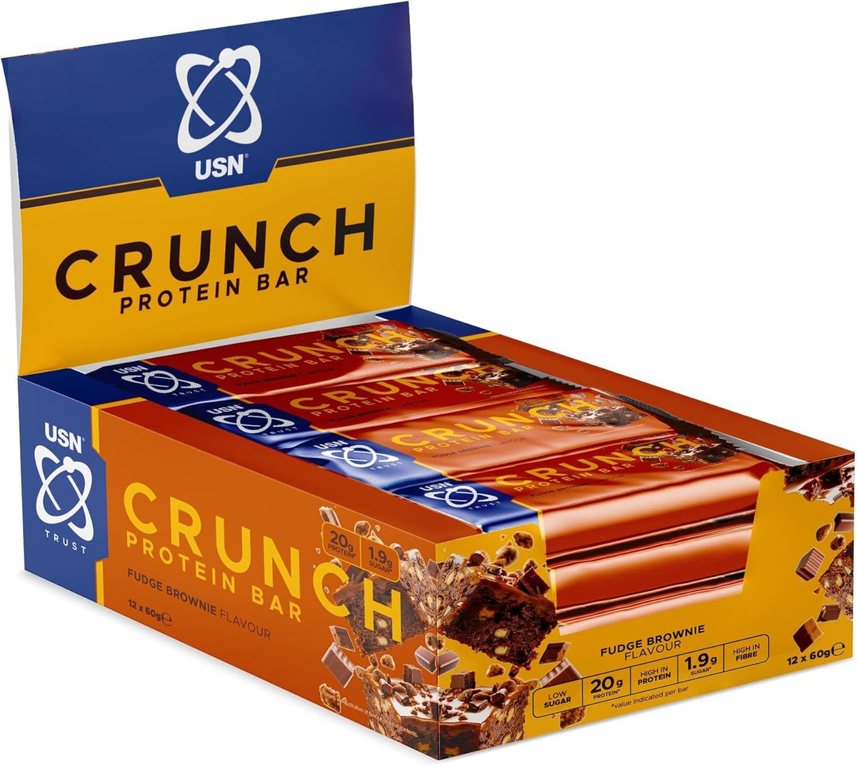 USN Trust Crunch Bars 12x60g