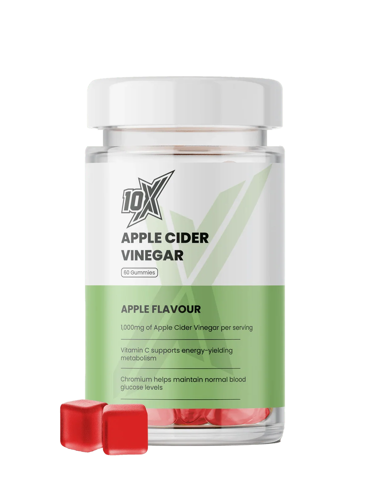 10X Athletic Apple Cider Vinegar Gummies 60Softgels Apple