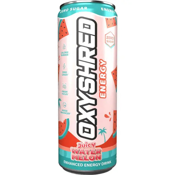 EHP Labs OxyShred Ultra Energy Drink RTD 24x355ml (6x4 Pack) Juicy Watermelon