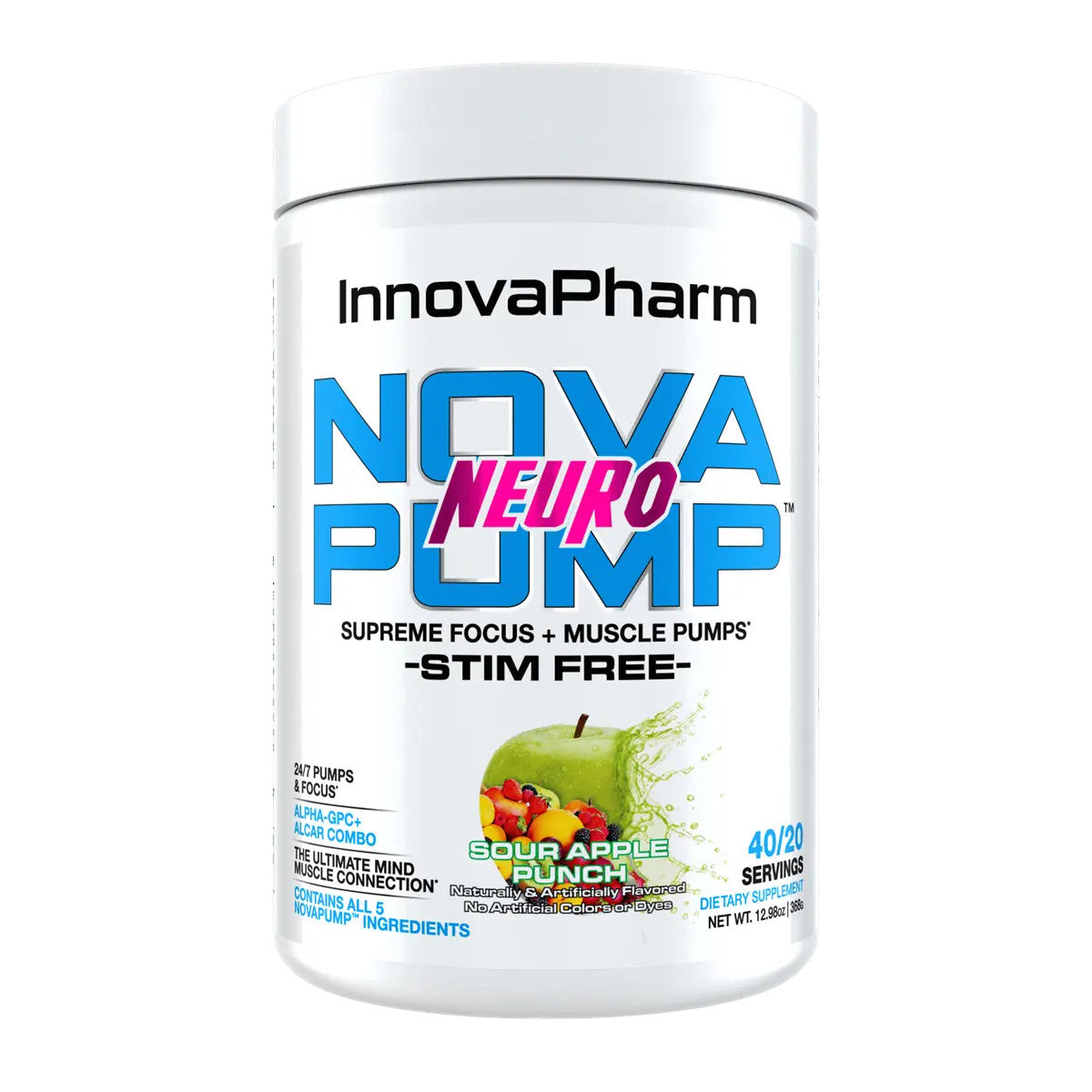 Innovapharm NovaPump Neuro 426g Sour Apple Punch