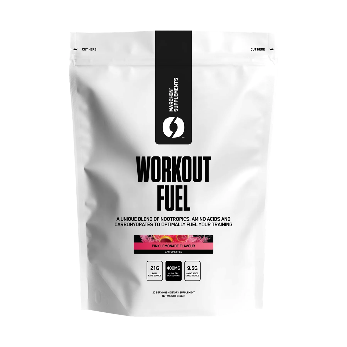 Marchon Supplements Workout Fuel 2.0 Caffeine Free 640g