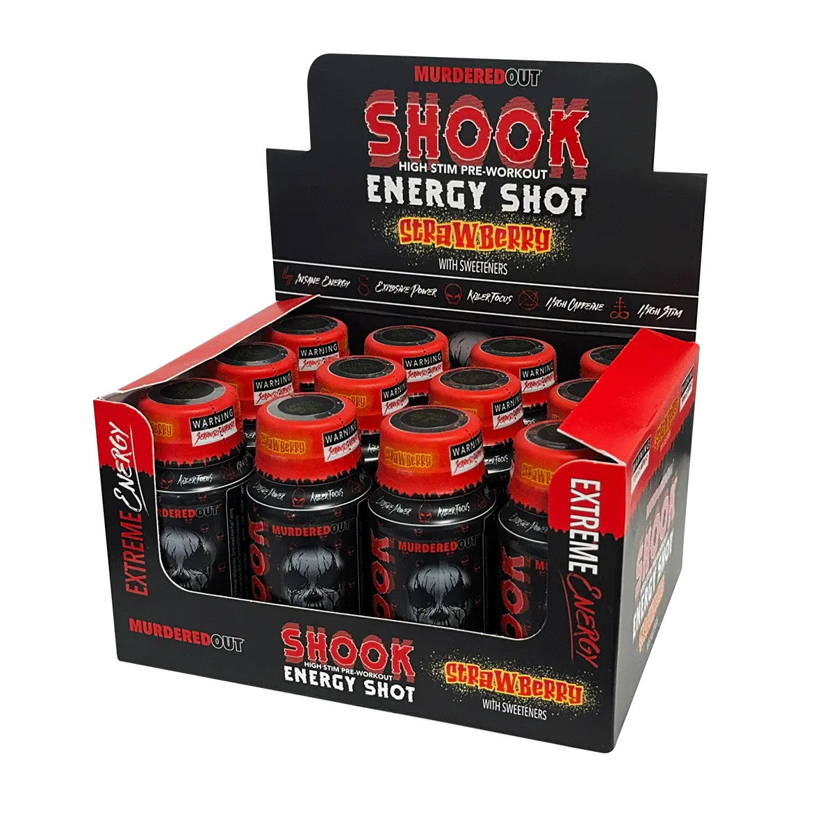 Murdered Out Shook Energy Shot 12x60ml