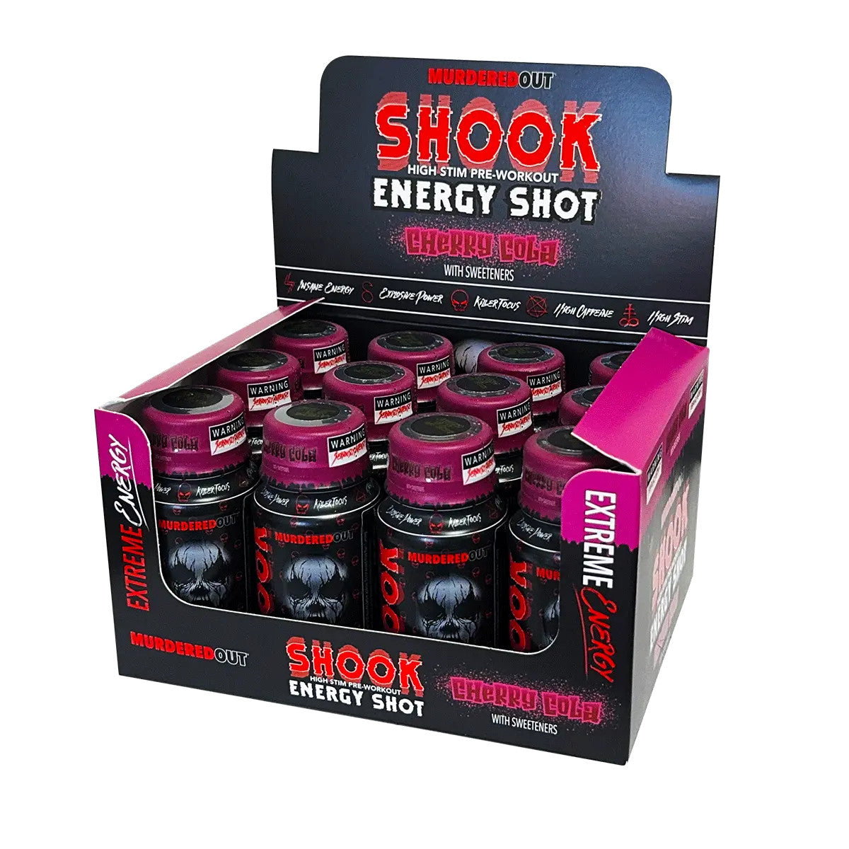 Murdered Out Shook Energy Shot 12x60ml