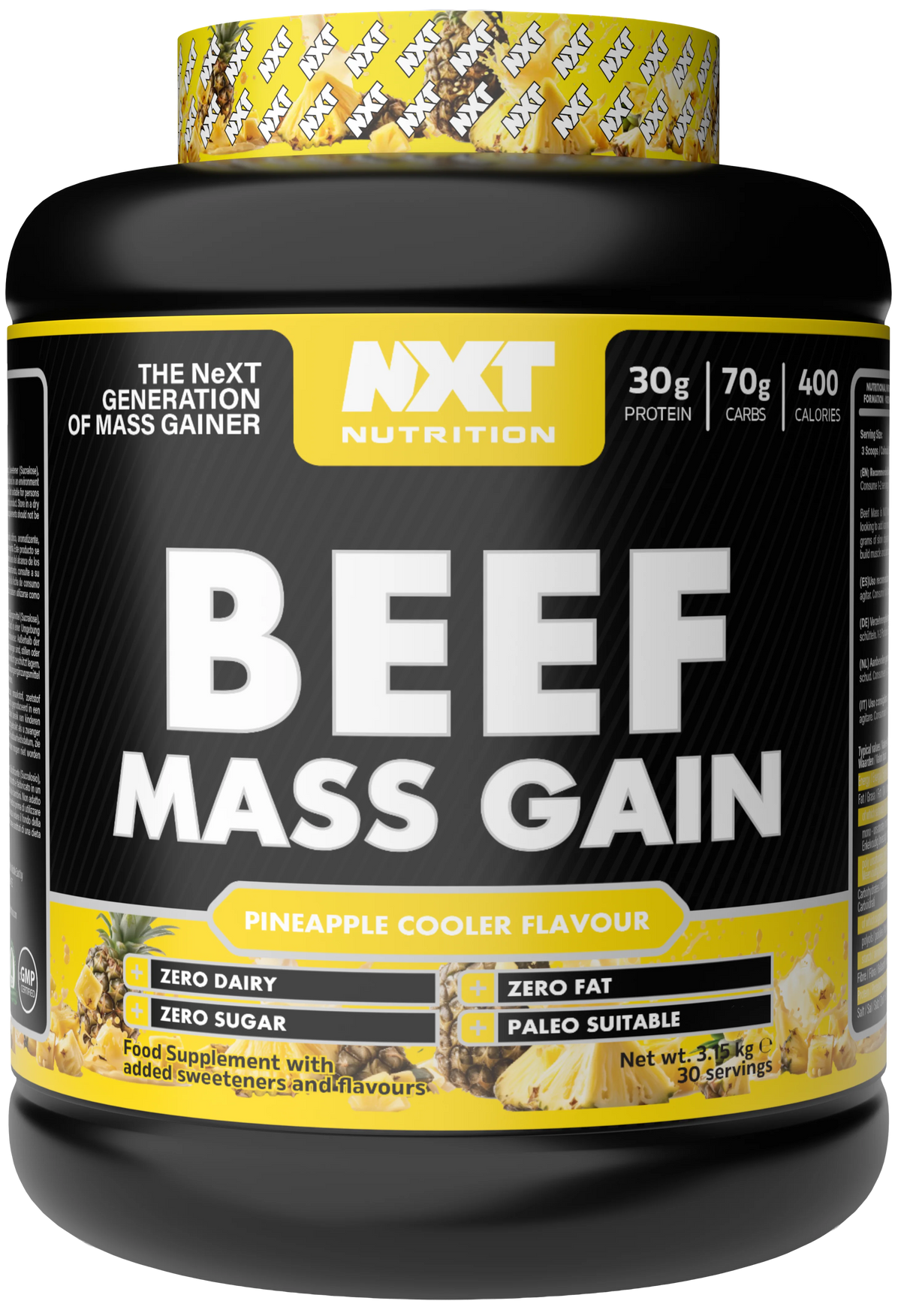 NXT Nutrition Beef Mass Gain 3.15kg