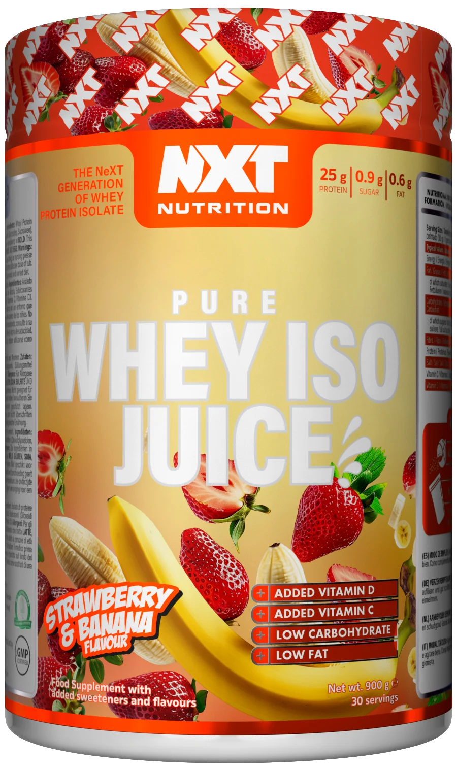 NXT Nutrition Pure Whey ISO Juice 900g