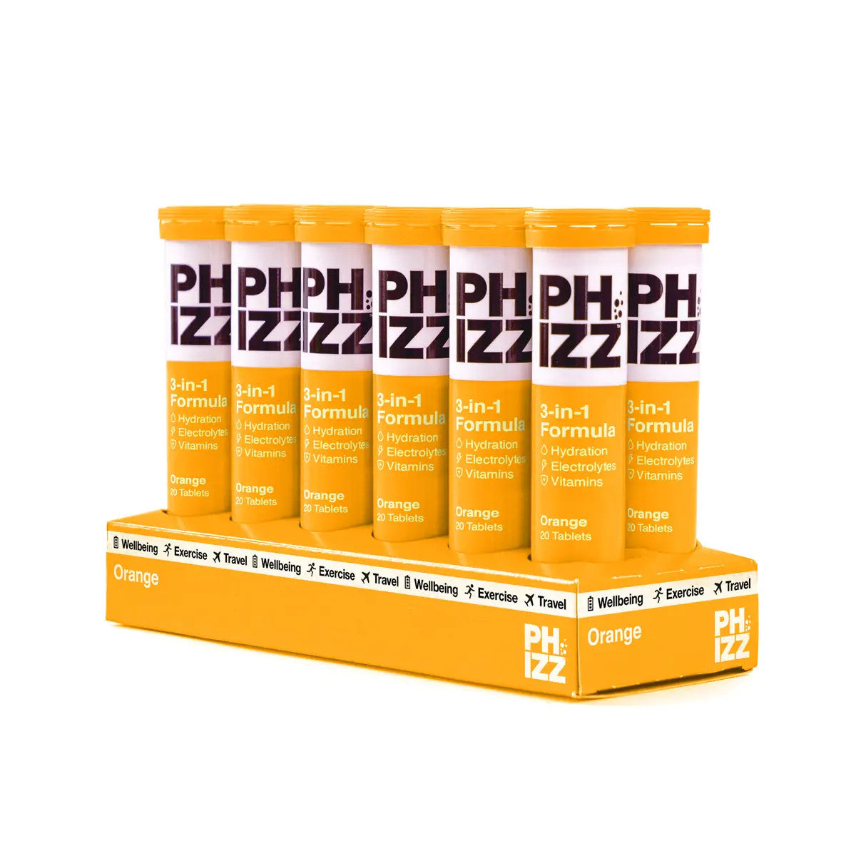 Phizz 3-in-1 Multivitamin & Rehydration Electrolyte Effervescent 12x20 Tabs