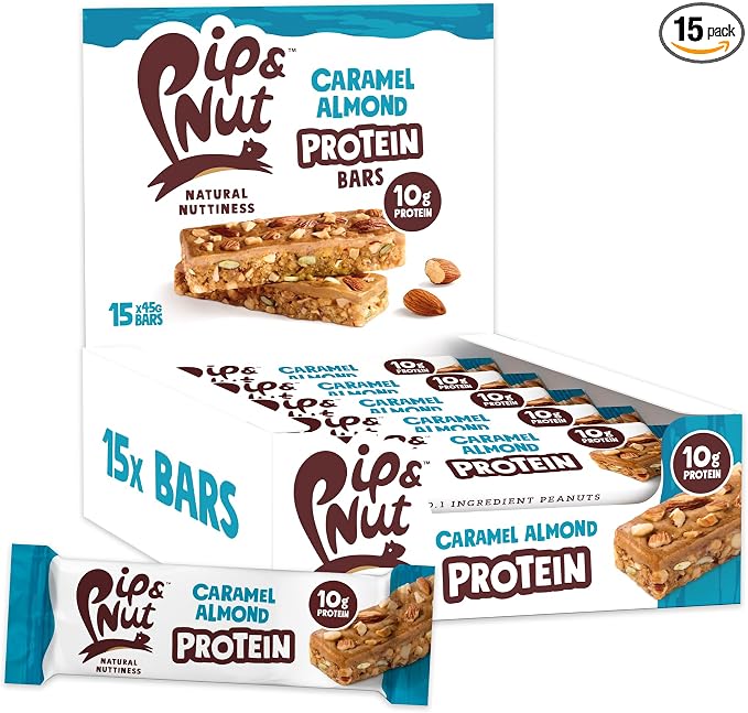 Pip & Nut Protein Bar 15x45g Caramel Almond
