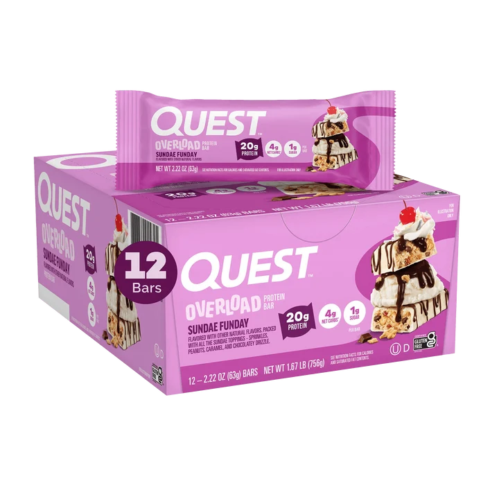 Quest Nutrition Overload Protein Bar 12x60g