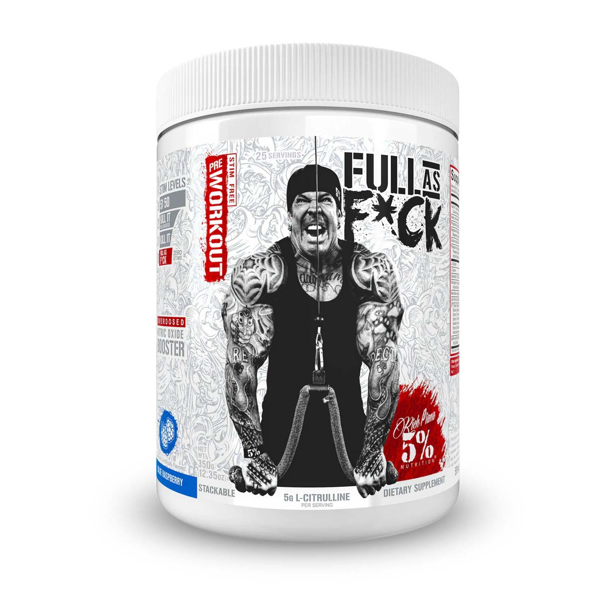 Rich Piana 5% Nutrition FULL AS F*CK Legendary Series 372g
