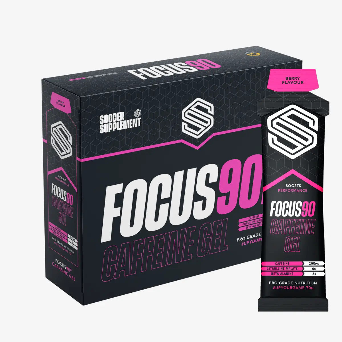 Soccer Supplement Focus90 Caffeine Gel 12x70g