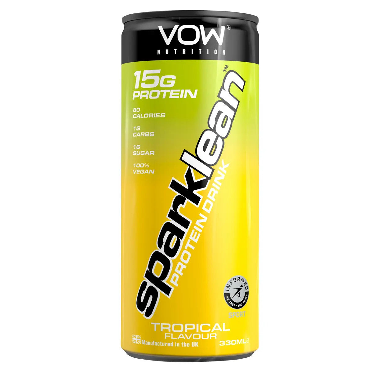 VOW Nutrition Sparklean Protein Drink 12x330ml
