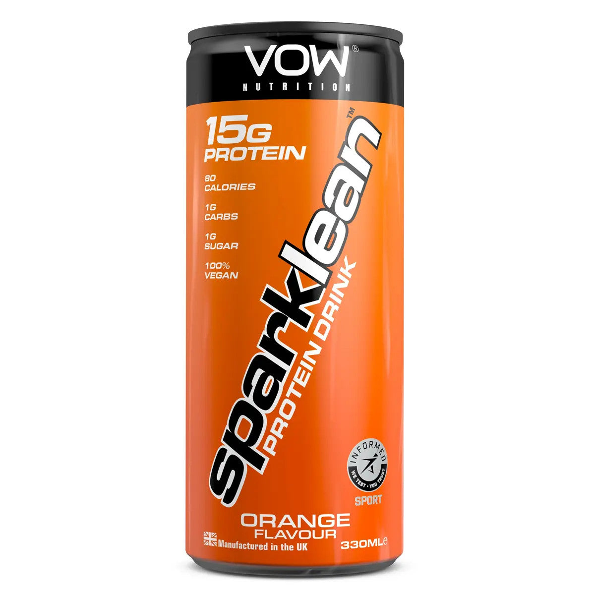 VOW Nutrition Sparklean Protein Drink 12x330ml