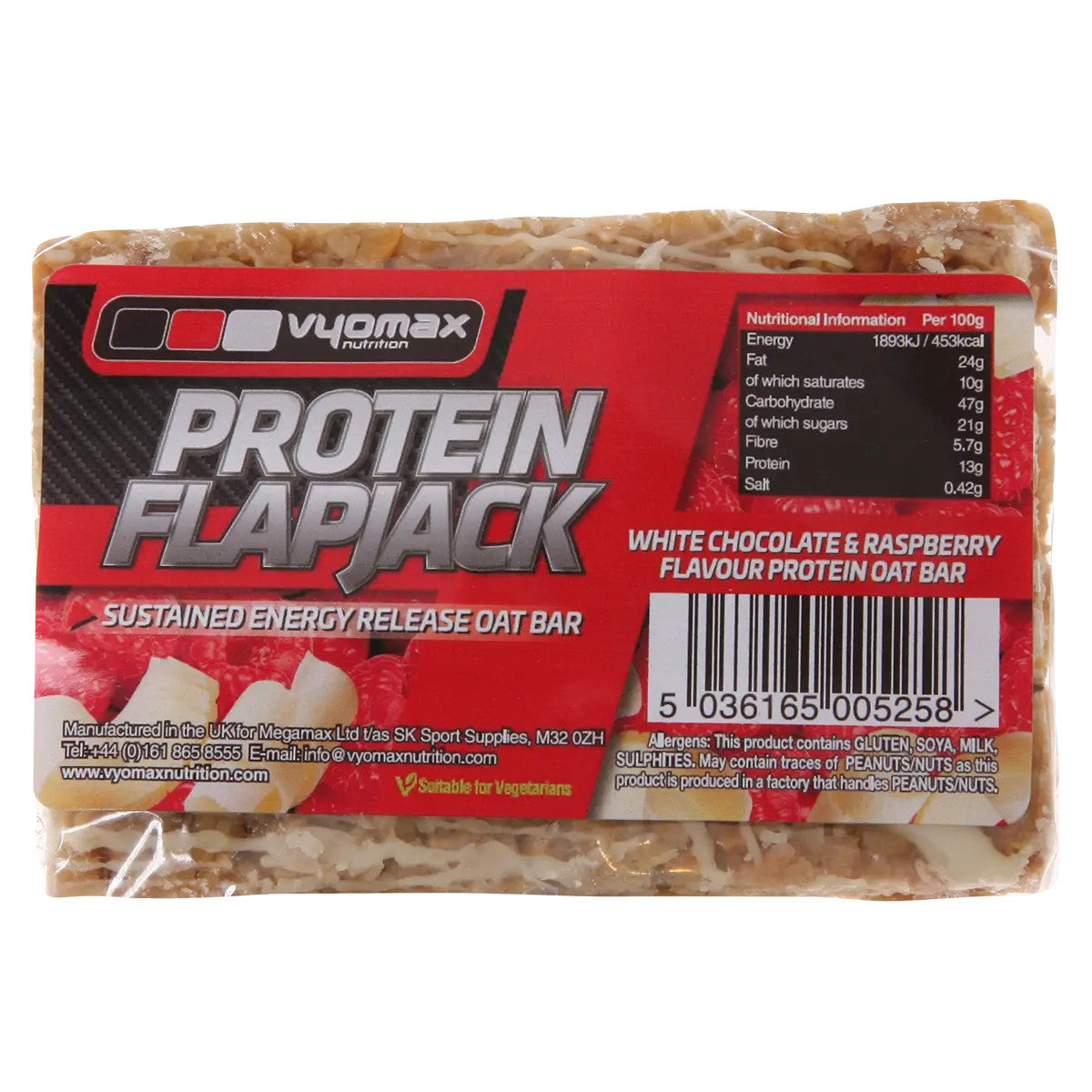 Vyomax Nutrition Protein Flapjacks 12x100g