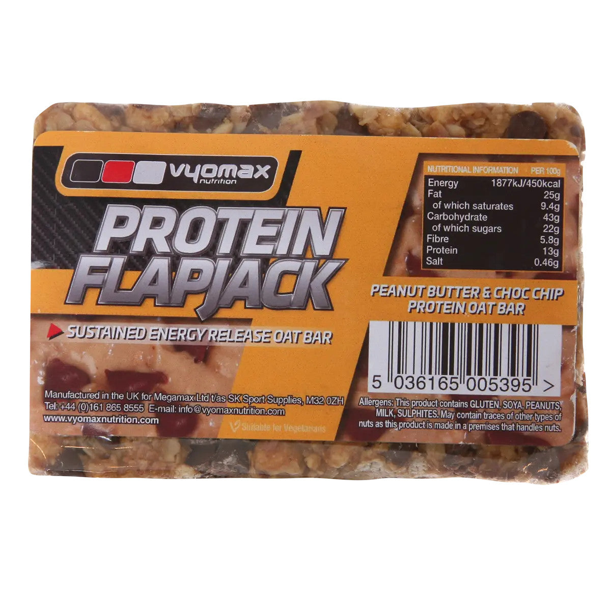 Vyomax Nutrition Protein Flapjacks 12x100g