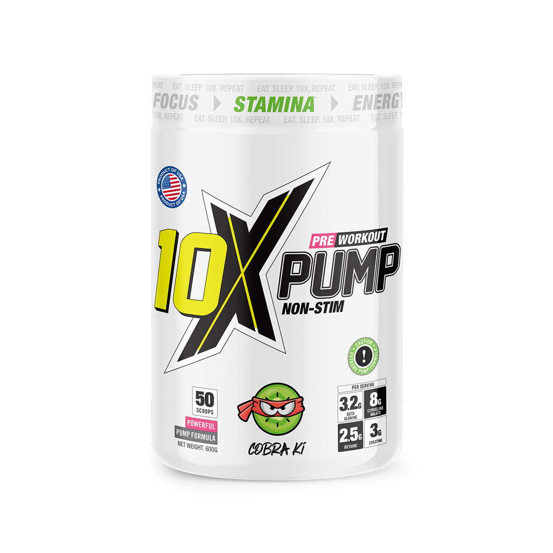 10X Athletic PUMP 600g