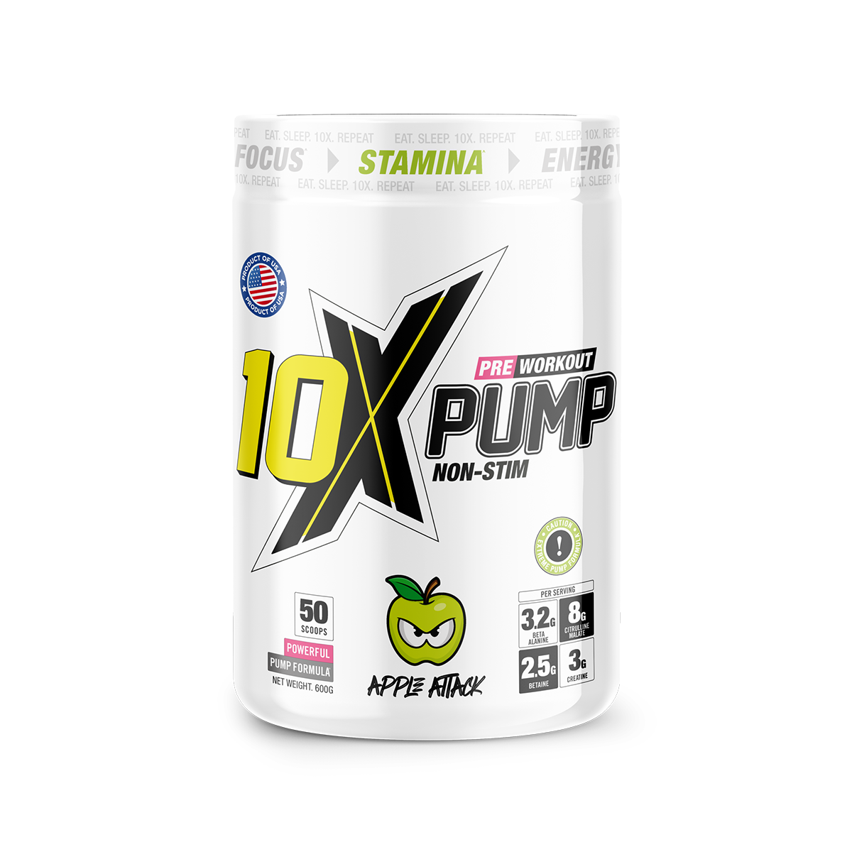 10X Athletic PUMP 600g