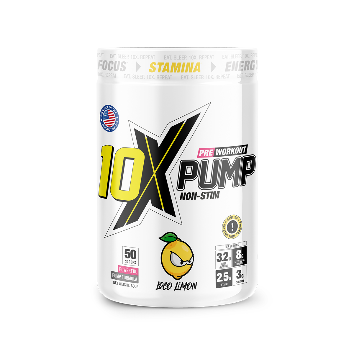 10X Athletic PUMP 600g