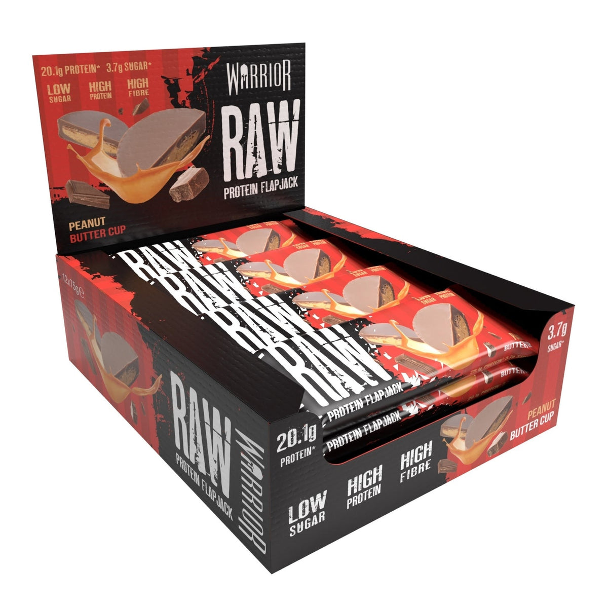Warrior Raw Protein Flapjack 12x75g