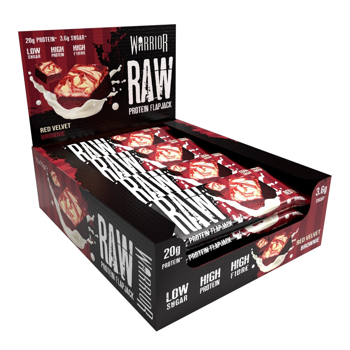 Warrior Raw Protein Flapjack 12x75g