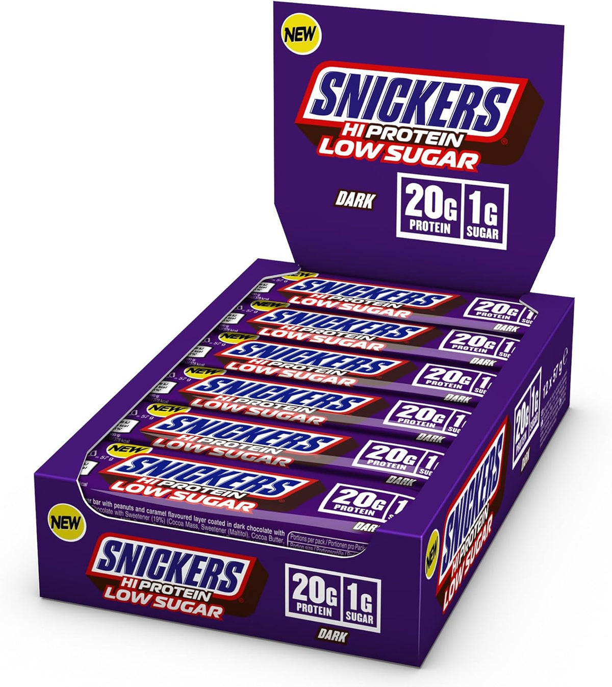 Snickers Low Sugar High Protein Bar 12x57g