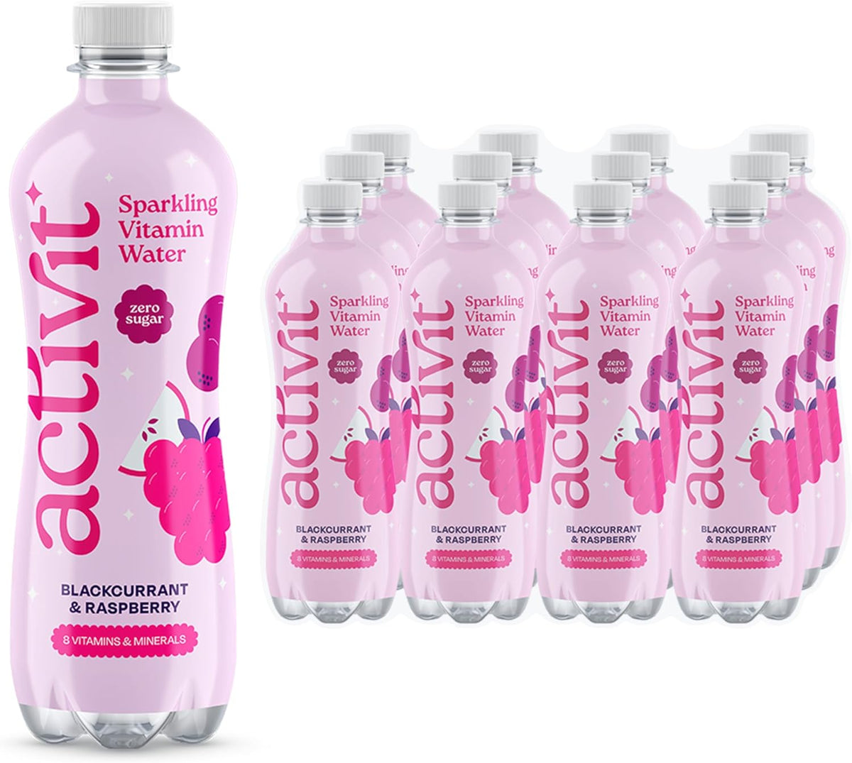 Activit Sparkling Vitamin Water 12x500ml
