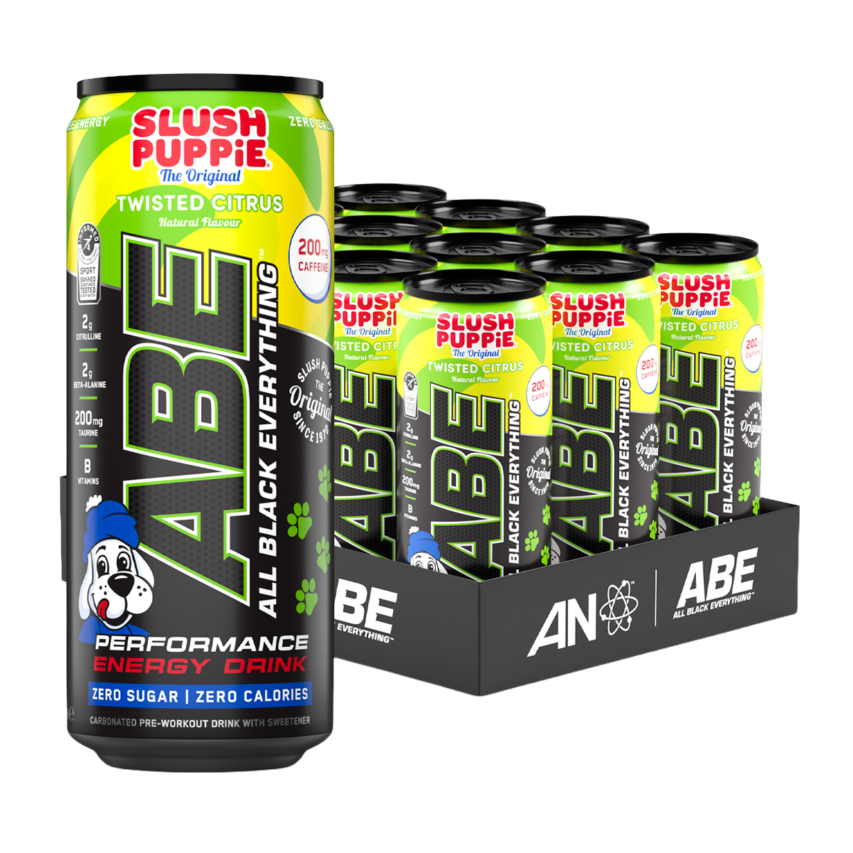 Applied Nutrition ABE (All Black Everything) Carbonated Can 12x330ml