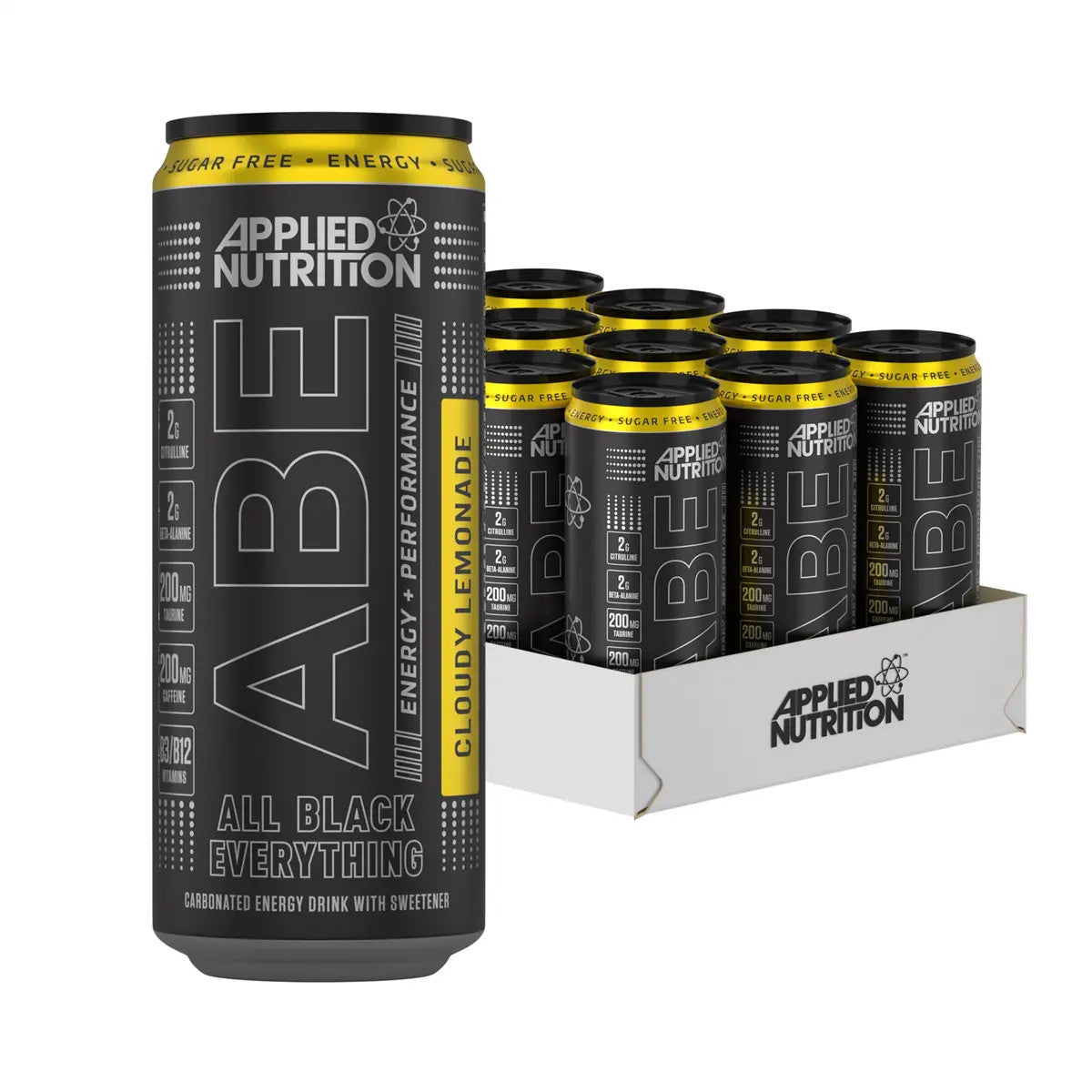 Applied Nutrition ABE (All Black Everything) Carbonated Can 12x330ml