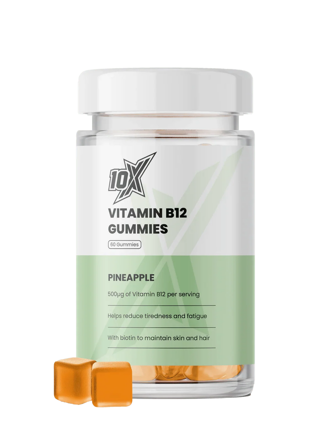 10X Athletic B12 Gummies 60Softgels Pineapple