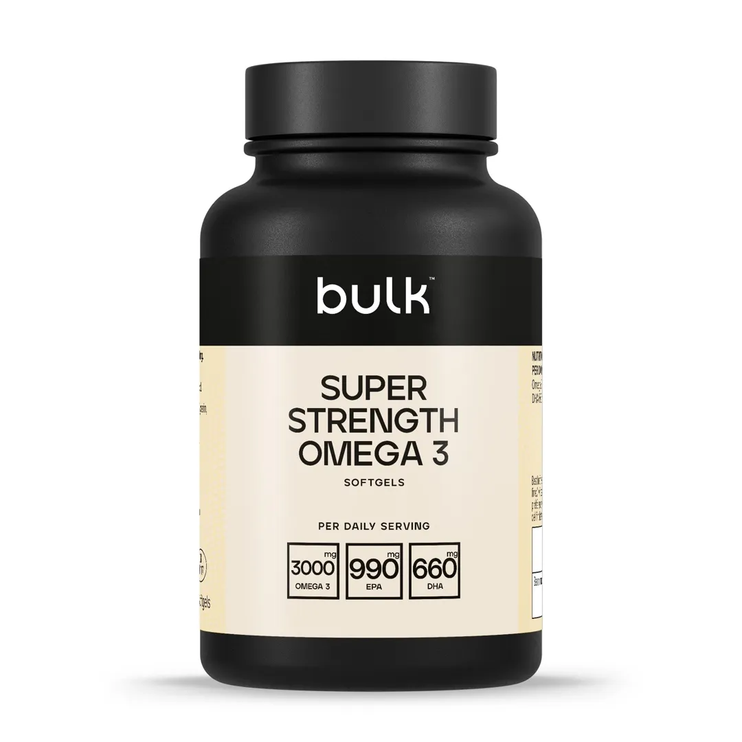 Bulk Super Strength Omega 3 1000mg 90 Softgels