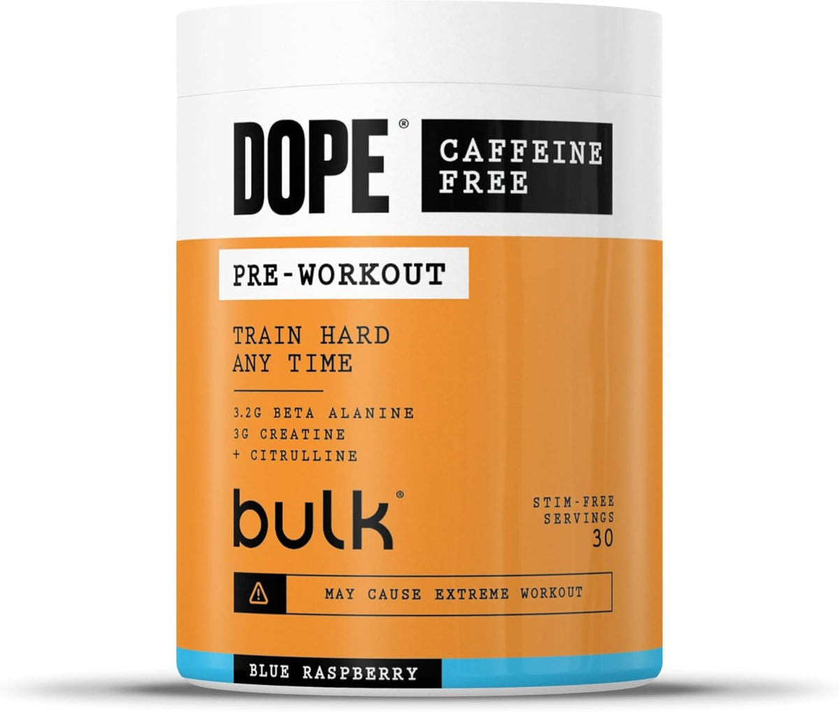 Bulk Dope Pre Workout Caffeine Free 510g