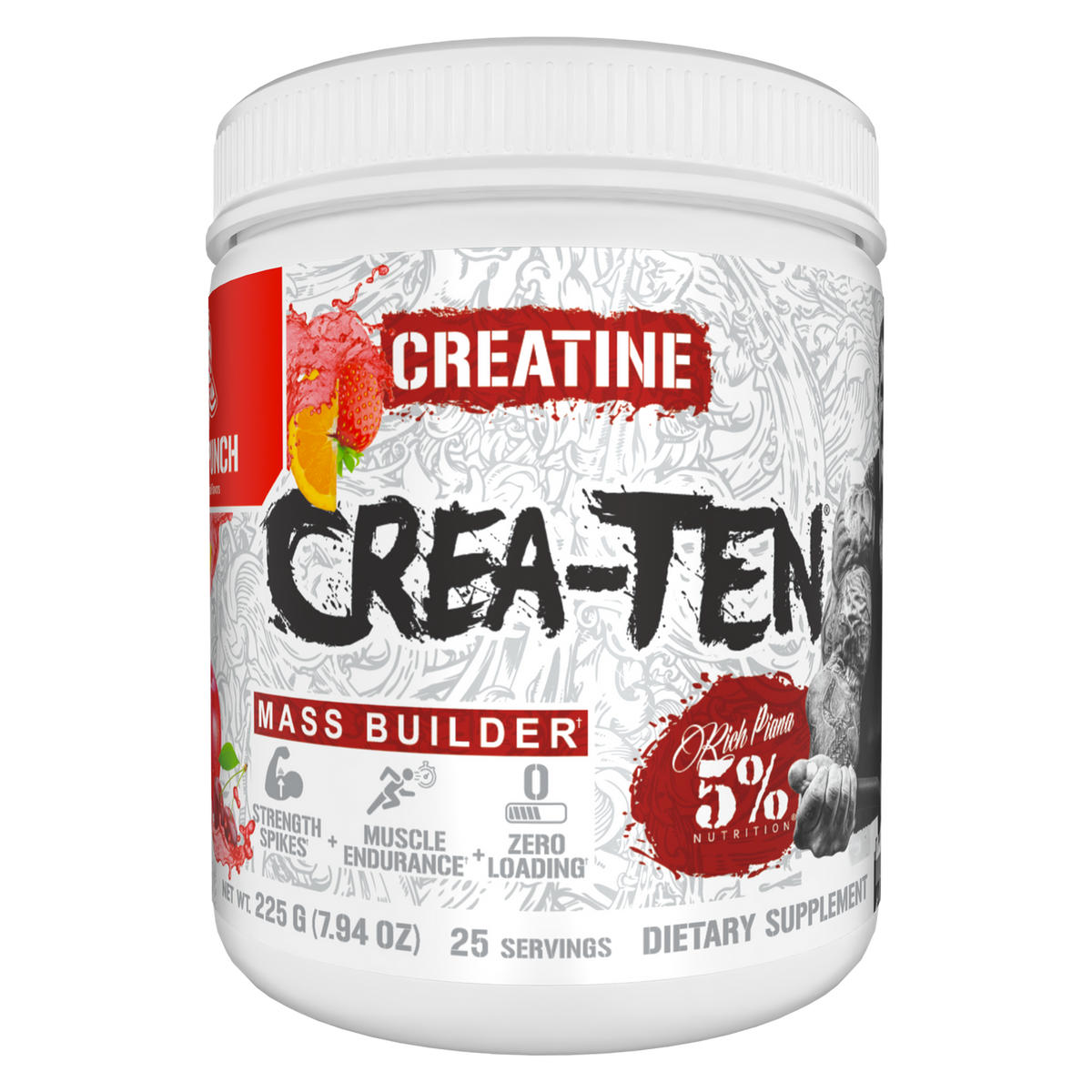 Rich Piana 5% Nutrition CREA-TEN Legendary Series 225g