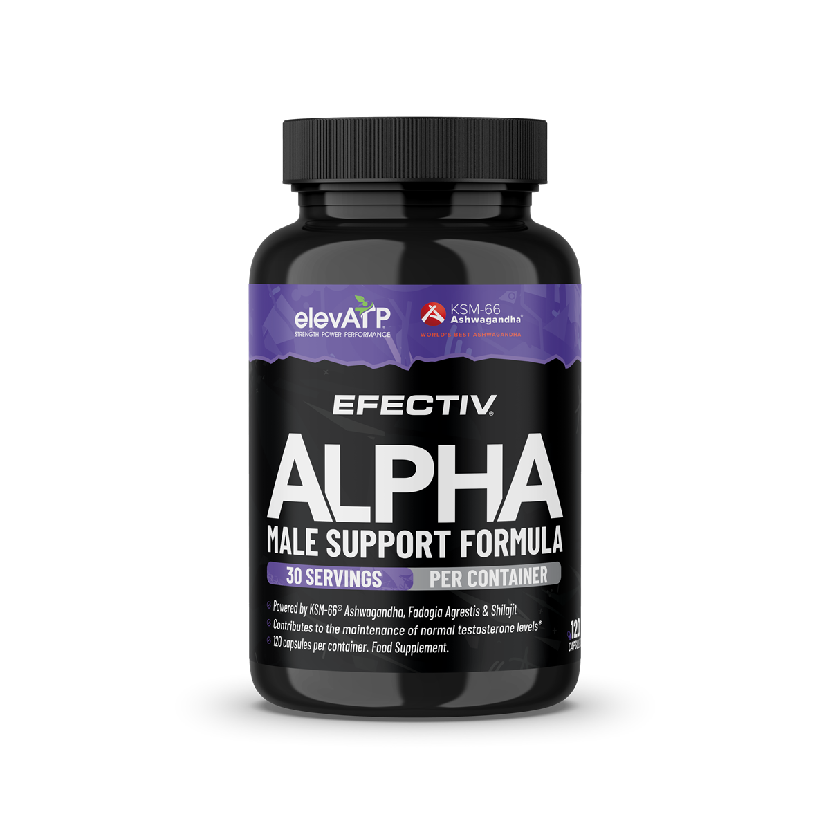 Efectiv Nutrition ALPHA Male Support 120Caps