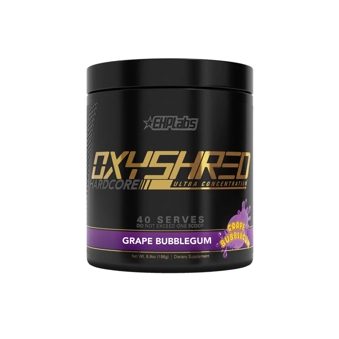 EHP Labs OxyShred Hardcore 244g Grape Bubblegum
