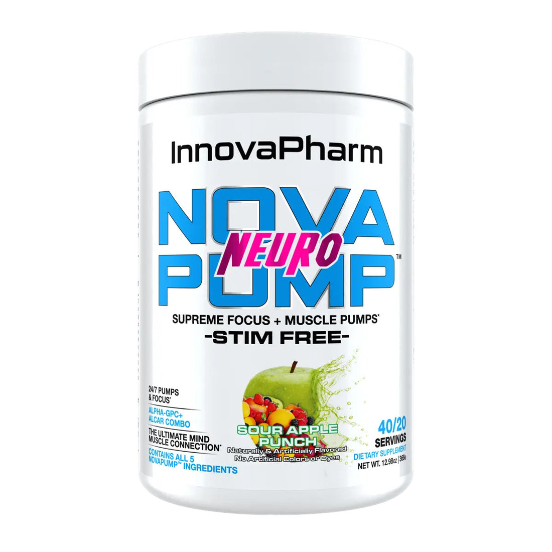 Innovapharm NovaPump Neuro 426g Sour Apple Punch