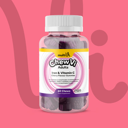 Iron &amp; Vitamin C Gummies - Cherry Flavour