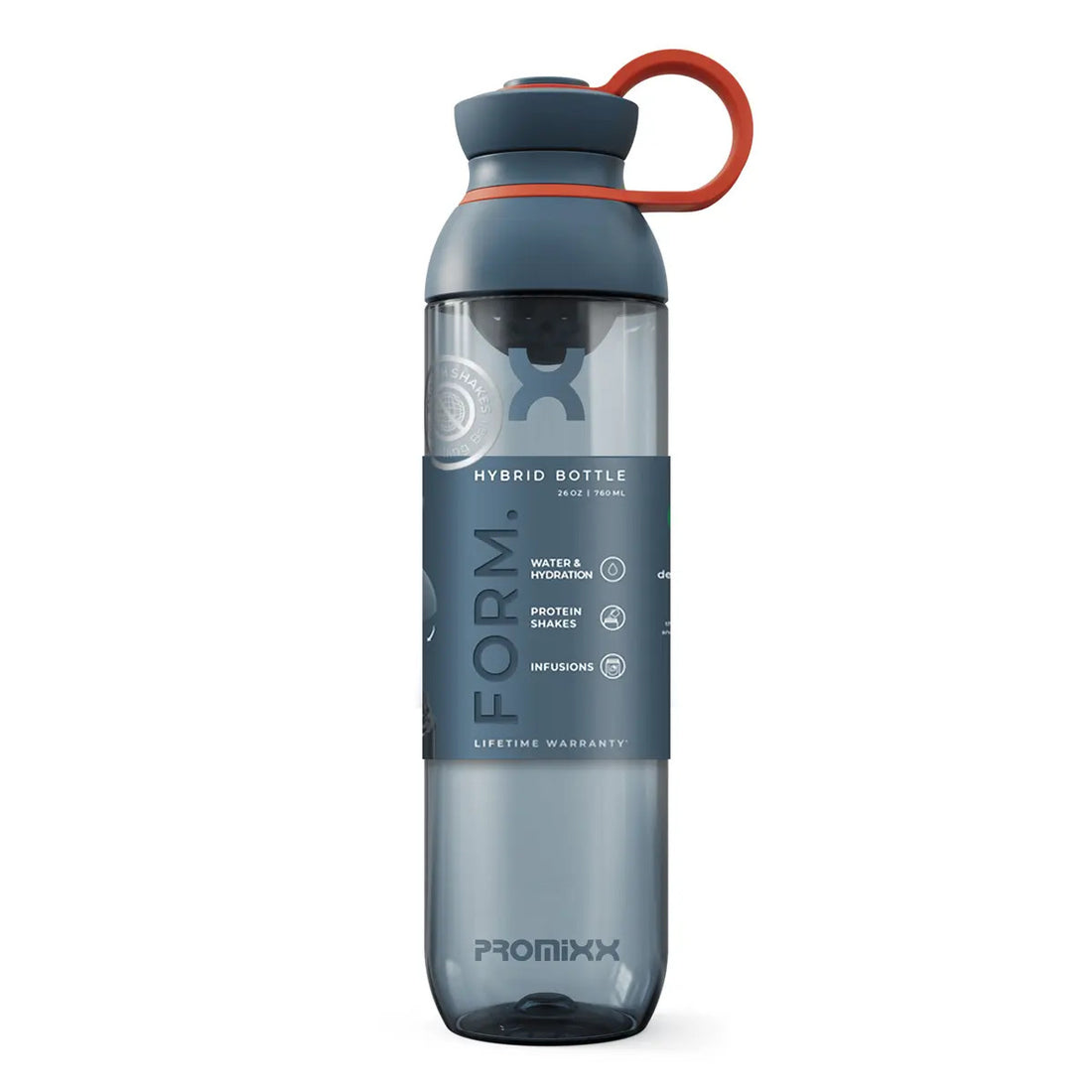 PROMiXX Form Ecozen Shaker Bottle 760ml Midnight Blue &amp; Burnt Orange
