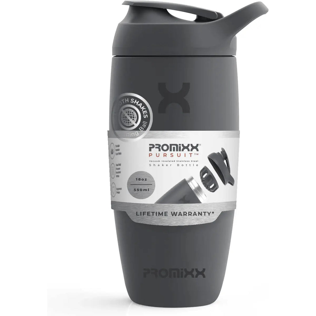 PROMiXX Pursuit Stainless-Steel Shaker Bottle 550ml