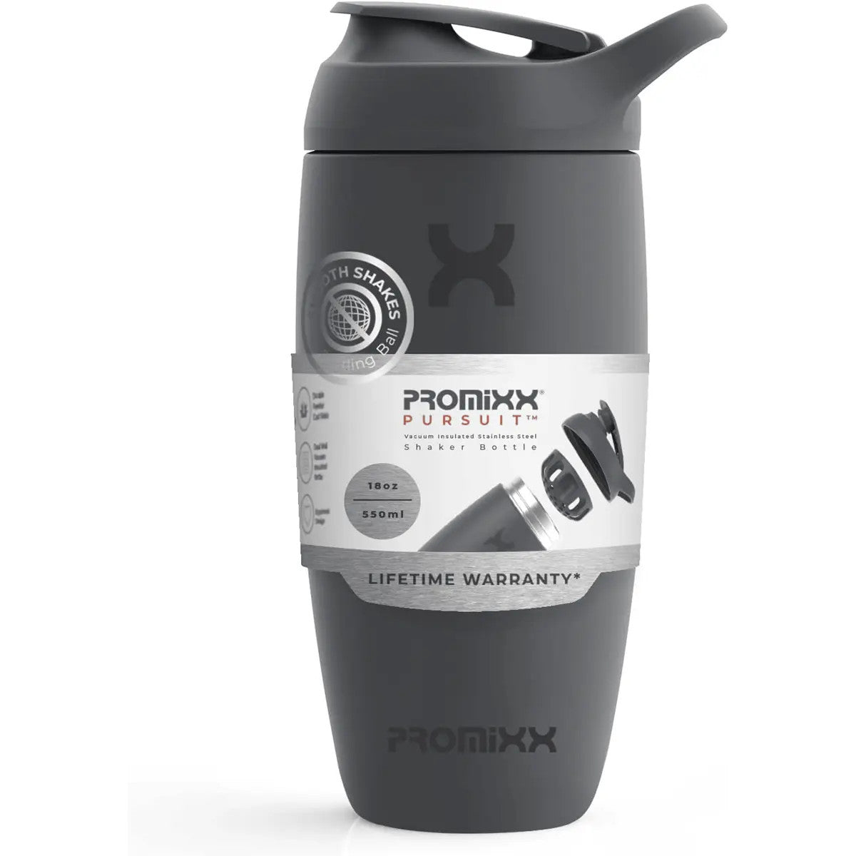 PROMiXX Pursuit Stainless-Steel Shaker Bottle 550ml