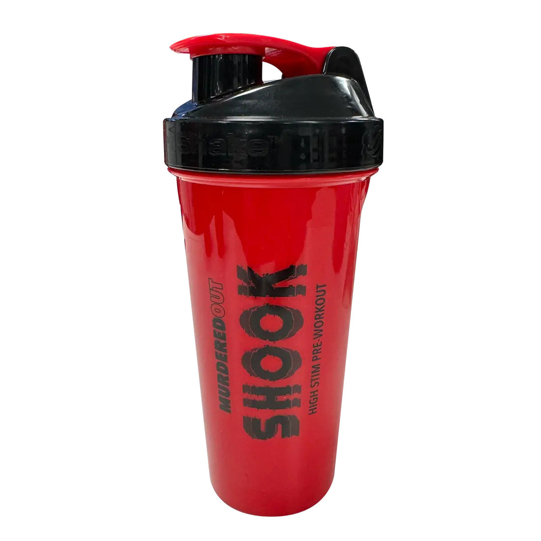 Murdered Out Smartshake Shook Shaker 600ml Red &amp; Black