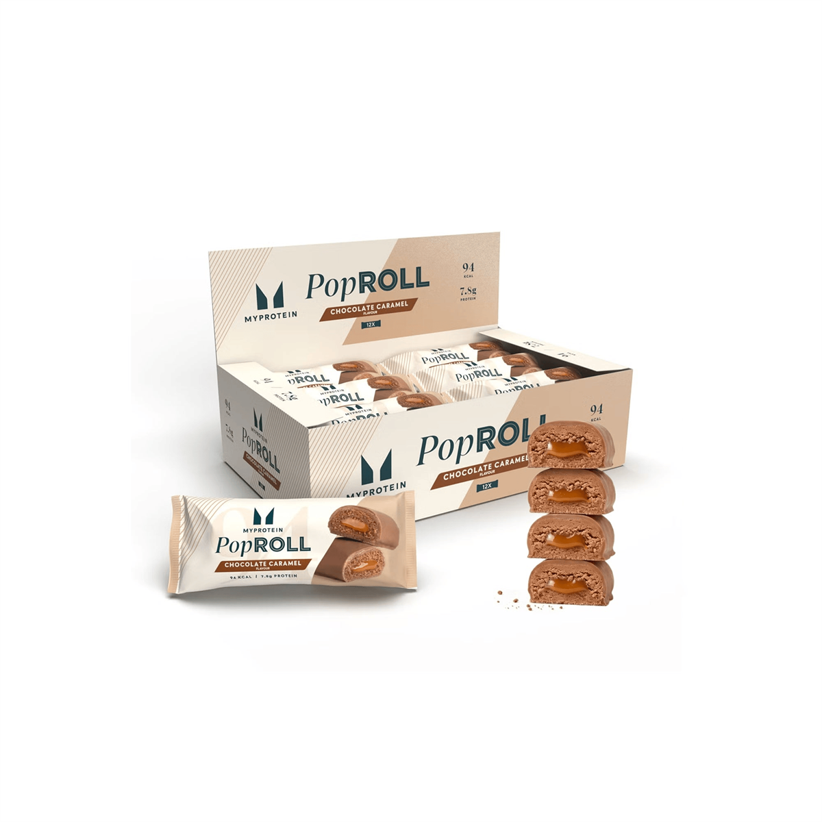MyProtein Pop Roll 12x27g Chocolate Caramel