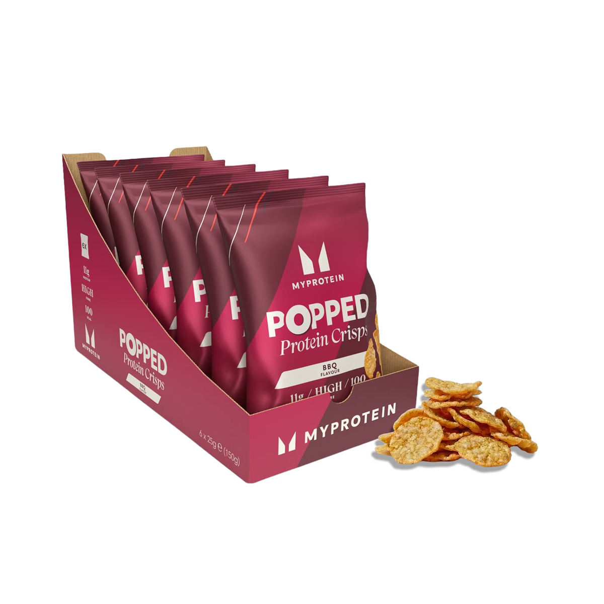 MyProtein Popped Protein Crisps 6x25g