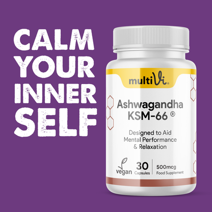 Multivitamin supplement bottle with text &