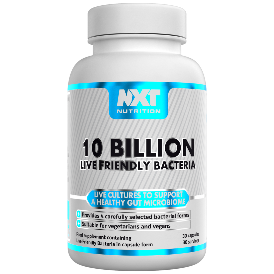 NXT Nutrition 10 Billion Live Friendly Bacteria 30 Caps