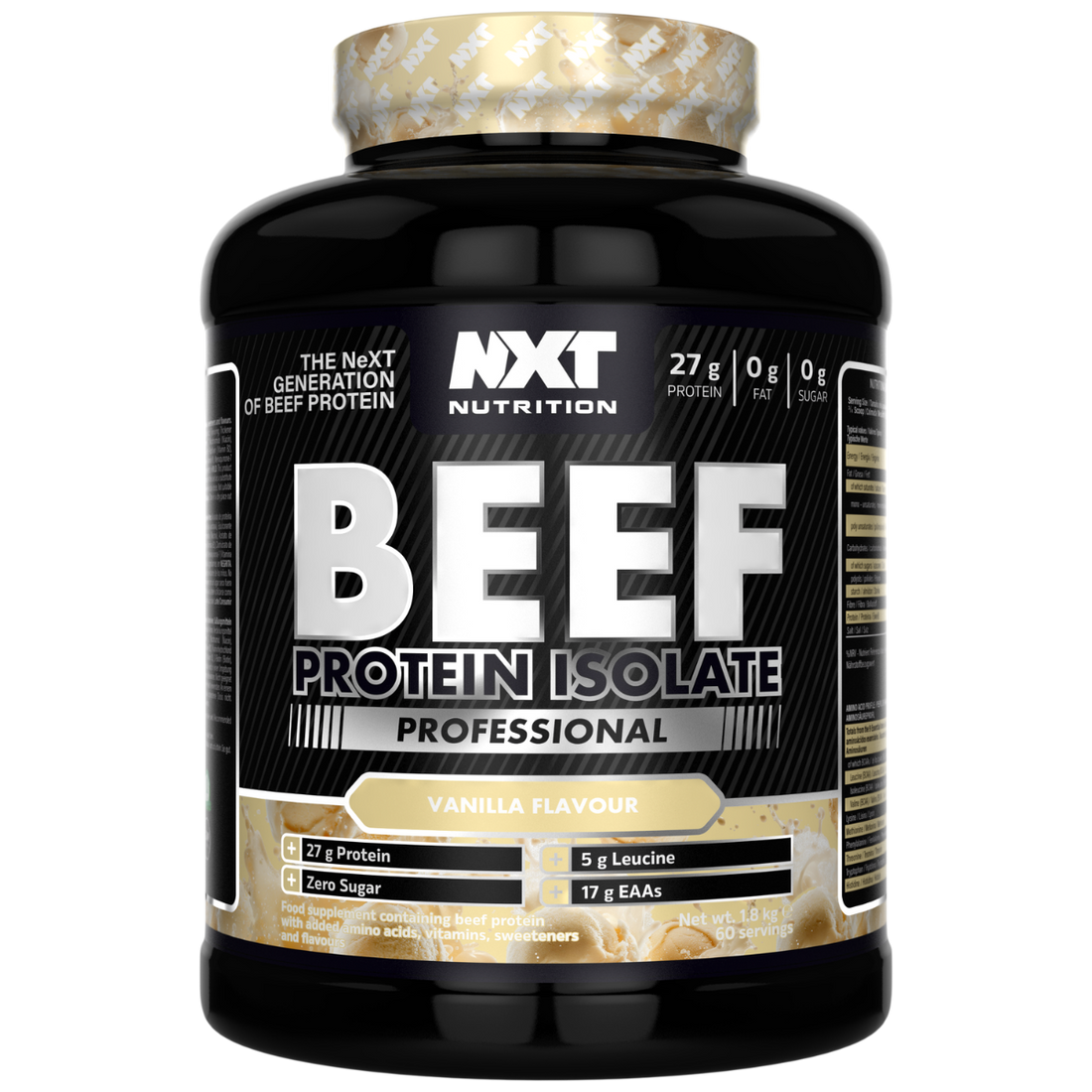 NXT Nutrition Beef Protein Isolate Professional 1.8kg