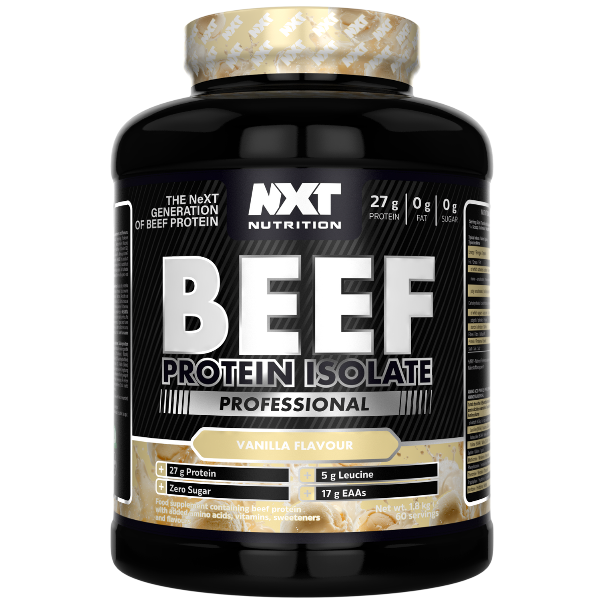 NXT Nutrition Beef Protein Isolate Professional 1.8kg