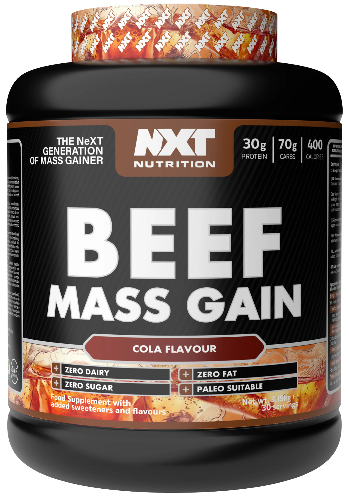 NXT Nutrition Beef Mass Gain 3.15kg
