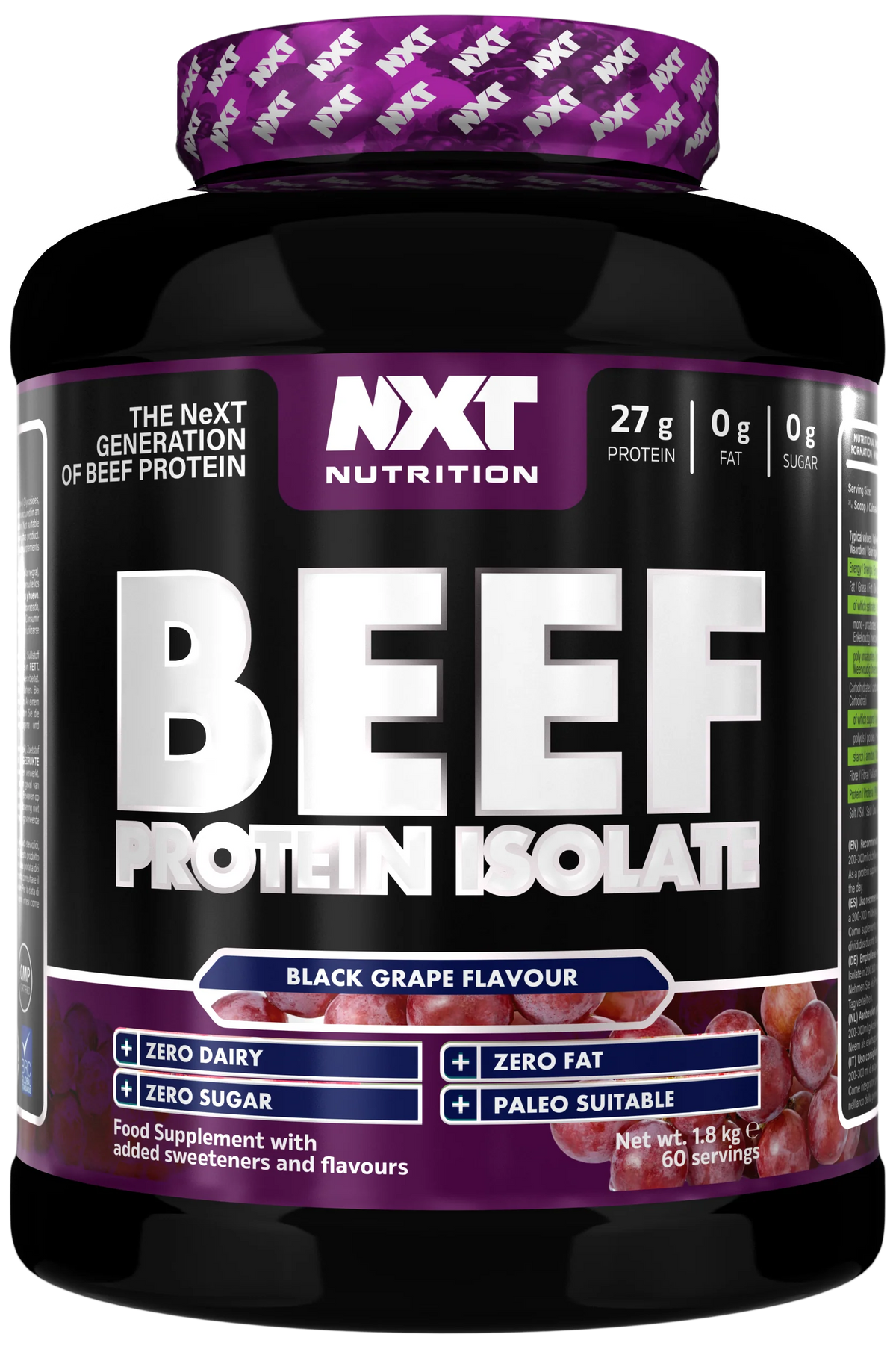 NXT Nutrition Beef Protein Isolate 1.8kg