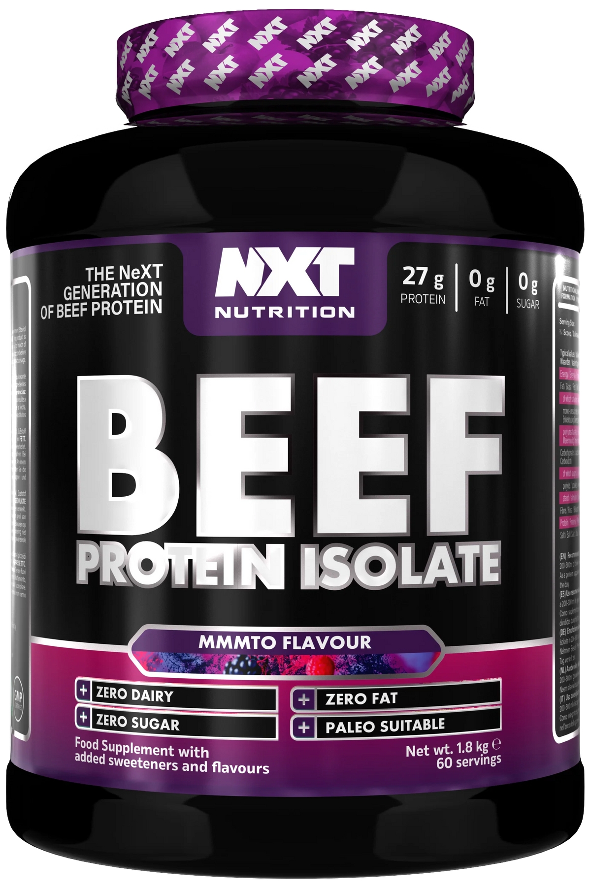 NXT Nutrition Beef Protein Isolate 1.8kg